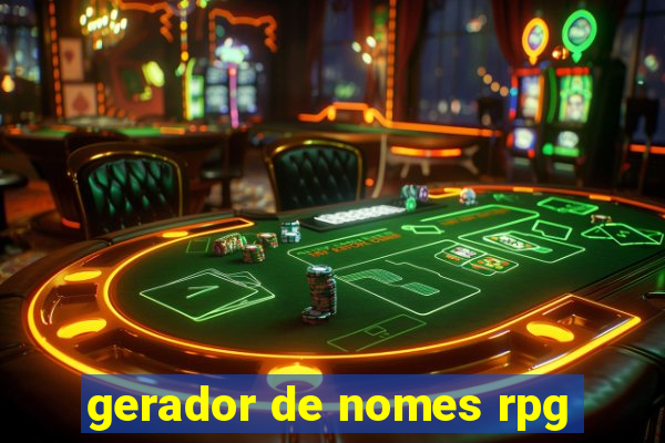 gerador de nomes rpg
